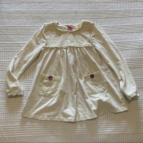 Matilda Jane Other - Matilda Jane Girl Size 6 Cream Flare Top